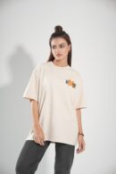 Attitude Off White T-Shirt Drop-Shoulder Female