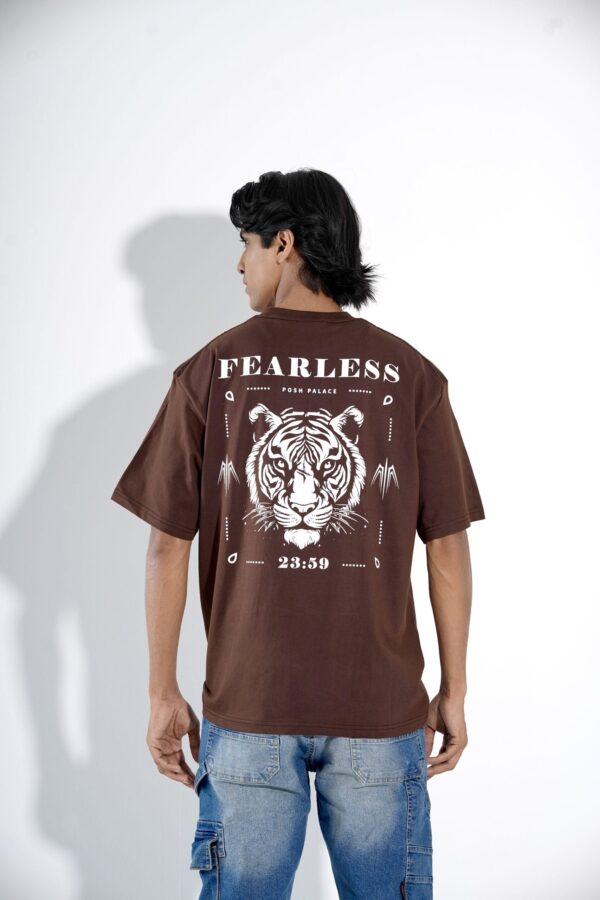 Fearless Coffee Drop-Shoulder T-Shirt Male - Image 4