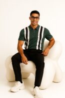 Green Line Premium Knit Polo Shirt Male
