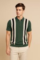 Green Line Premium Knit Polo Shirt Male