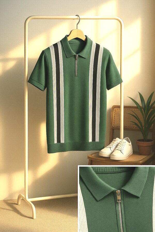 Green Line Premium Knit Polo Shirt Male - Image 2
