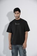 Live Without Limits Black T-Shirt Drop-Shoulder Male