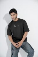 Live Without Limits Black T-Shirt Drop-Shoulder Male