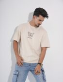 Rise Again Off White Drop-Shoulder T-Shirt Male