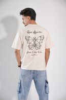 Rise Again Off White Drop-Shoulder T-Shirt Male